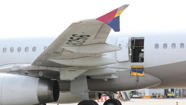 La policía arrestó a un pasajero que abrió la puerta del avión antes de aterrizar.